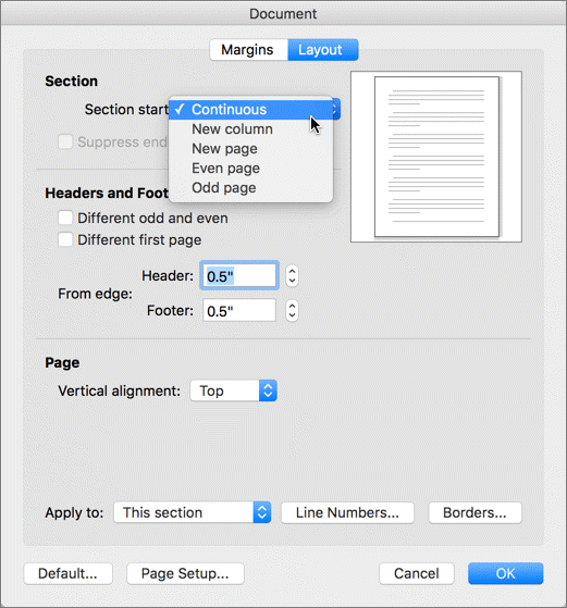delete page word for mac 2011